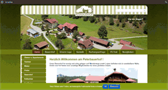 Desktop Screenshot of peterbauerhof.at